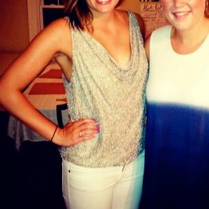 Alice & Olivia beaded top